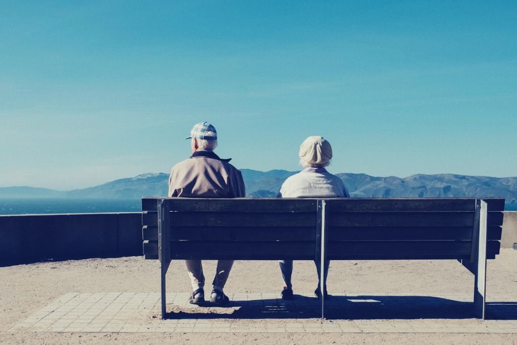 Furniture, Bench, Human