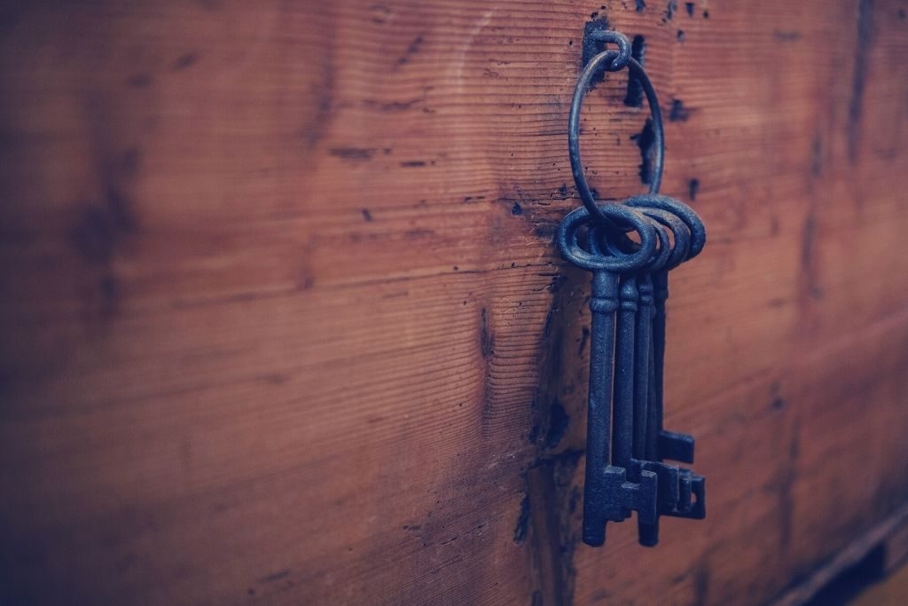 Key, Wood, Rust