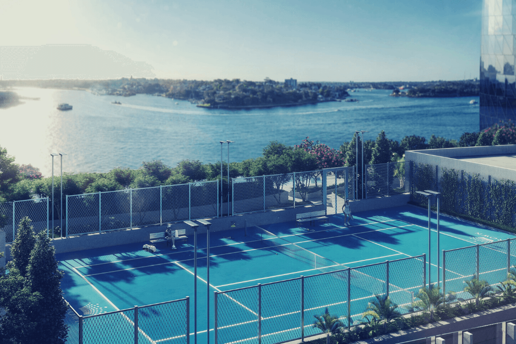 Terrain de tennis de l'hôtel