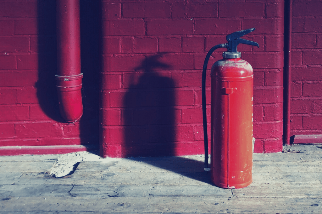 Photo d'un extincteur anti incendie