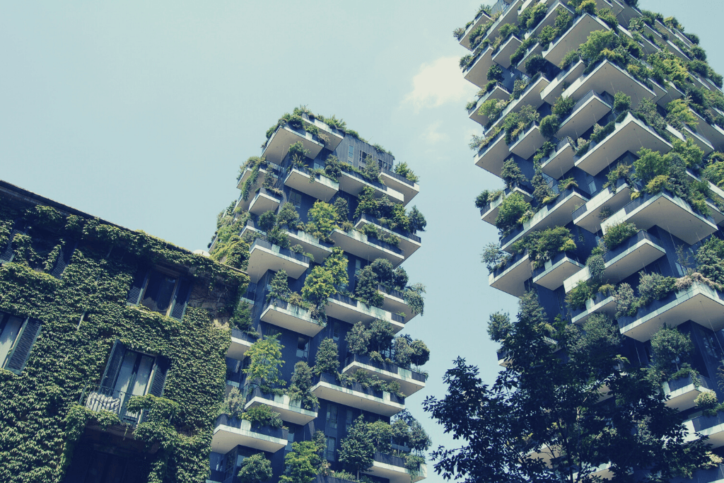 Image de bâtiments verts