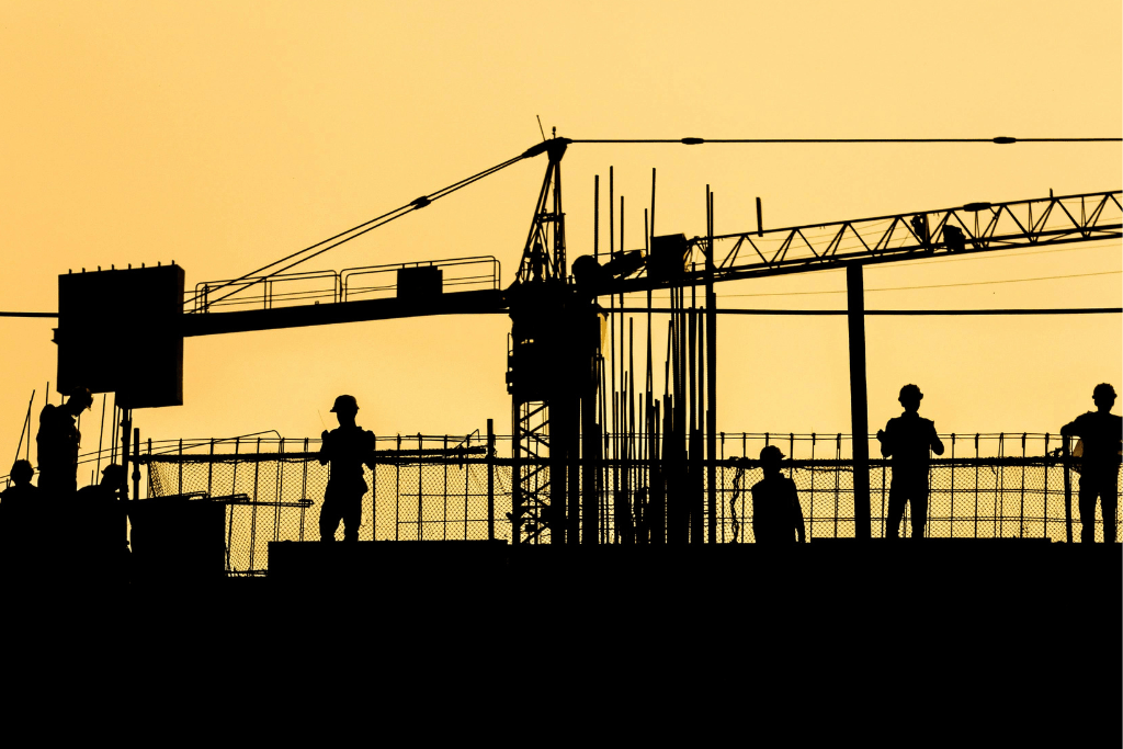 Silhouette, Construction, Construction Crane