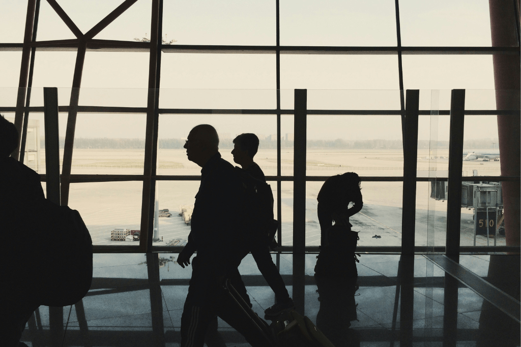 Silhouette, Airport, Terminal